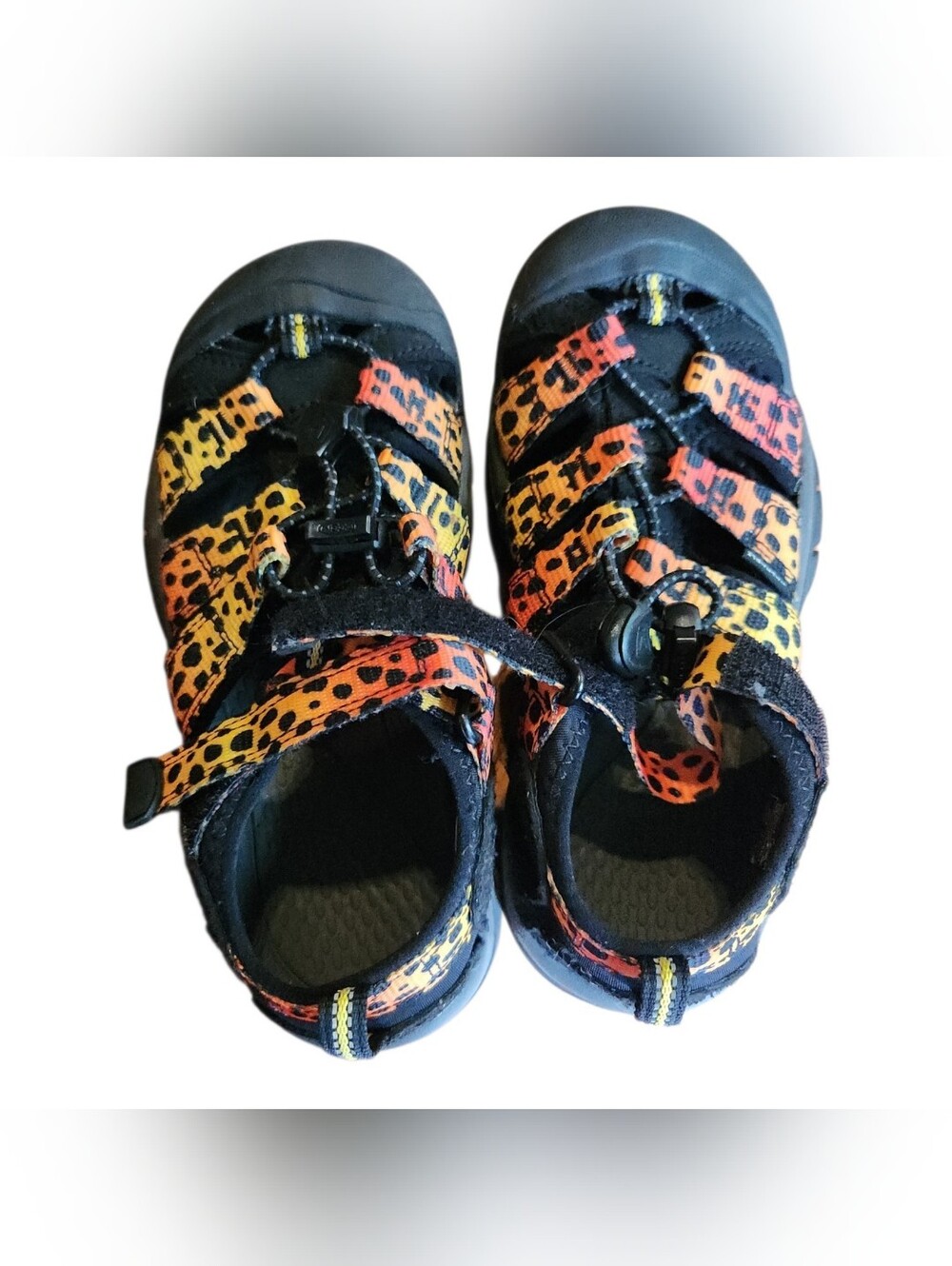 KEEN Kids Newport H2 Rainbow Cheetah Hiking/Water Sandals; Size 1 Outdoor - Picture 2 of 8